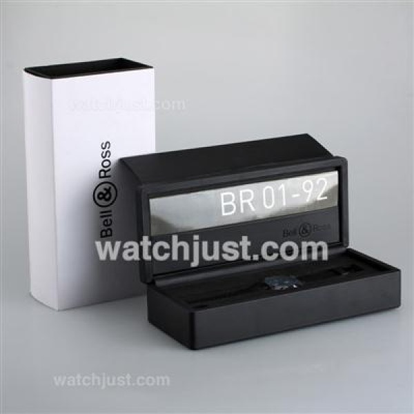 Bell & Ross BR01-92 High Quality Black Wooden Box Set with Instruction Manual