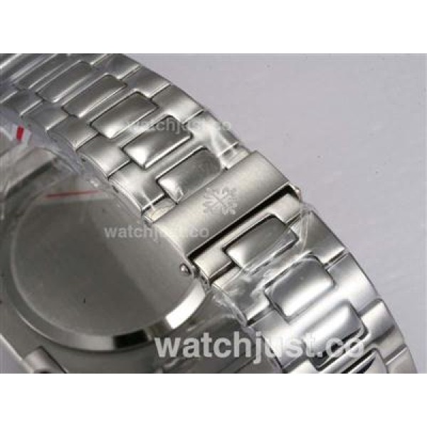 Patek Philippe Nautilus Jumbo MBW Swiss ETA 2824 Movement Diamond Marking with White Dial