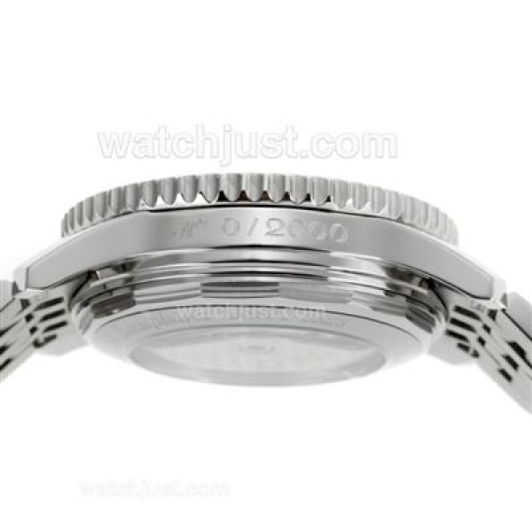 Breitling Montbrillant Chronograph Swiss Valjoux 7750 Movement Number Markers with Black Dial S/S-Sapphire Glass