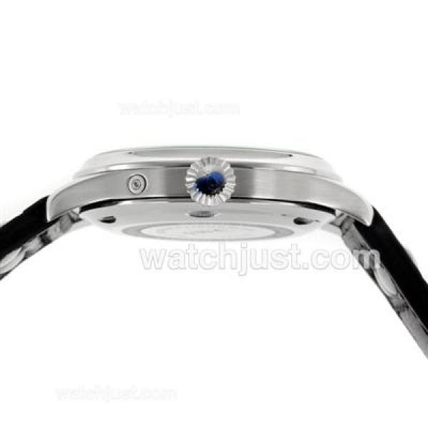 IWC Big Pilot Automatic White Markers with Black Dial-Leather Strap