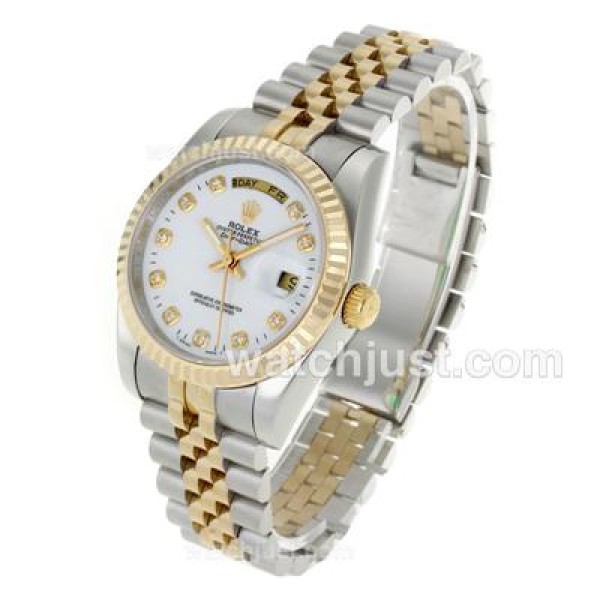 Top Quality Rolex Day-Date Fake Watches With White Dials For Sale