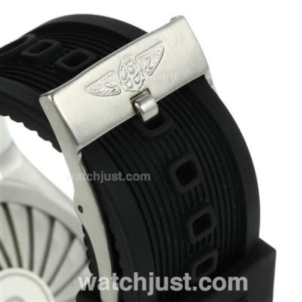 Breitling Emergency Digital Displayer PVD Bezel with Blue Dial-Rubber Strap