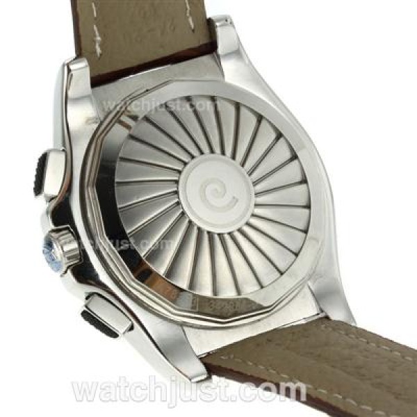 Breitling Emergency Digital Displayer with Black Dial-Brown Leather Strap