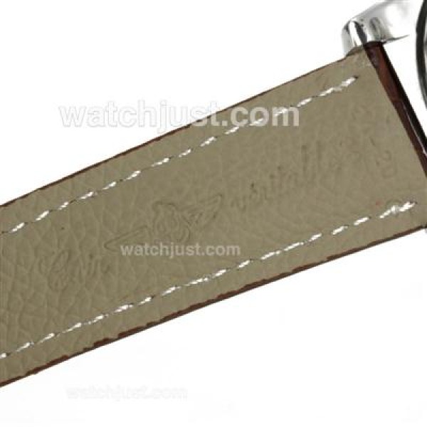 Breitling Emergency Digital Displayer with Blue Dial-Brown Leather Strap
