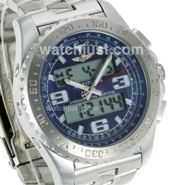 Breitling Emergency Digital Displayer with Blue Dial S/S