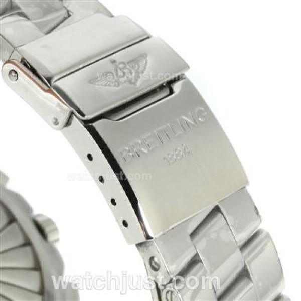 Breitling Emergency Digital Displayer PVD Bezel with White Dial S/S