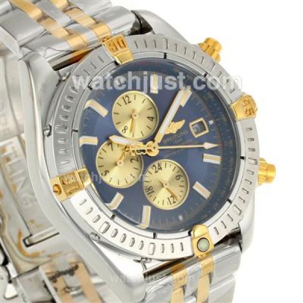 Breitling Chronomat Evolution Two Tone Automatic with Blue Dial S/S