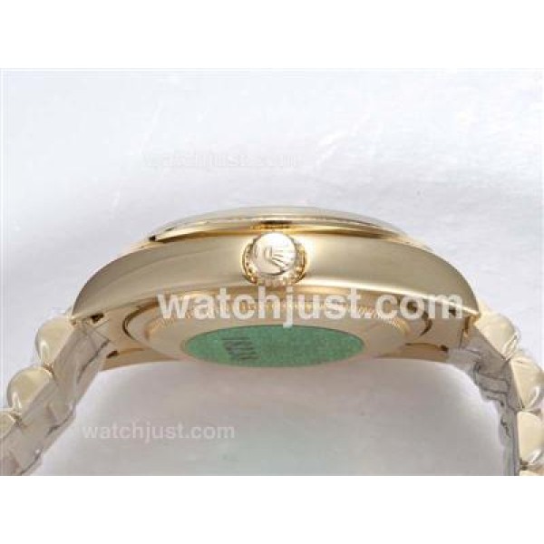 High Quality Rolex Day-Date Replica Watches With Golden Dials For Sale