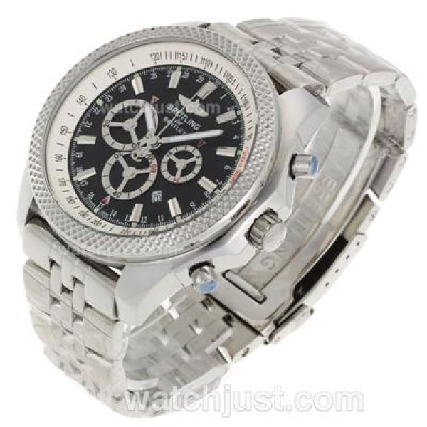 Breitling for Bentley Working Chronograph with Black Dial S/S