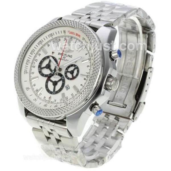Breitling for Bentley Working Chronograph with White Dial S/S