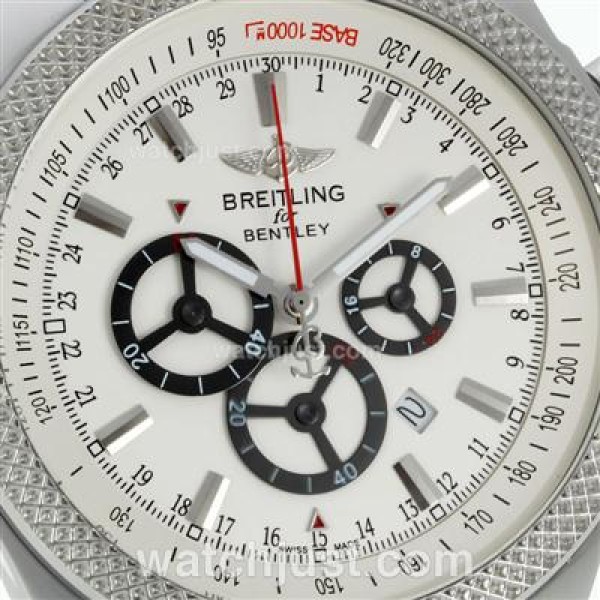 Breitling for Bentley Working Chronograph with White Dial S/S
