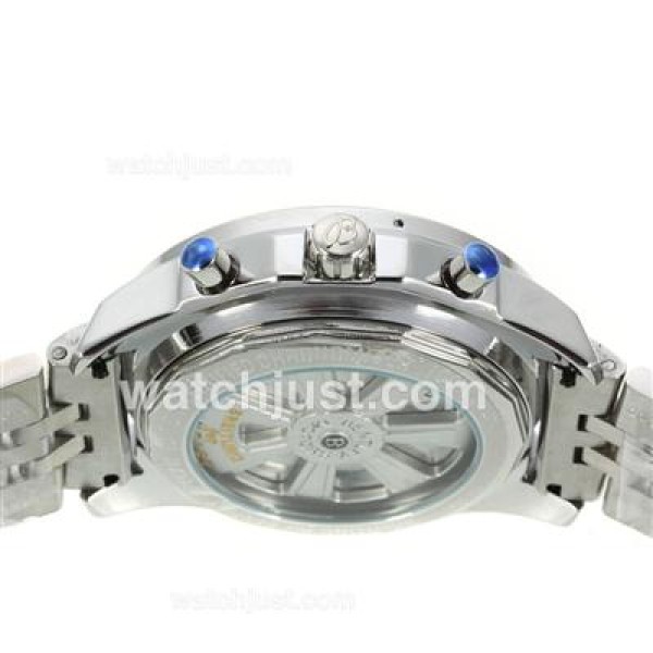 Breitling for Bentley Working Chronograph with White Dial S/S