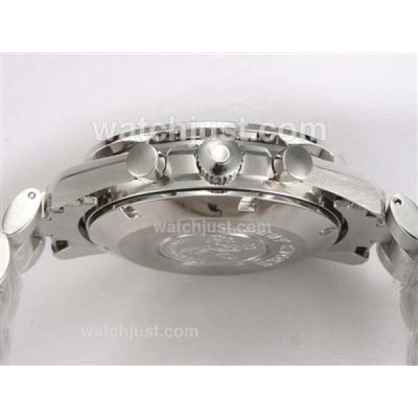 UK AAA Quality Omega Speedmaster Replica Watches With White Dials For Men