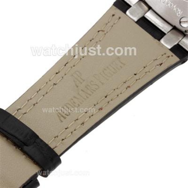 Audemars Piguet Royal Oak Automatic with Blue Dial-Leather Strap