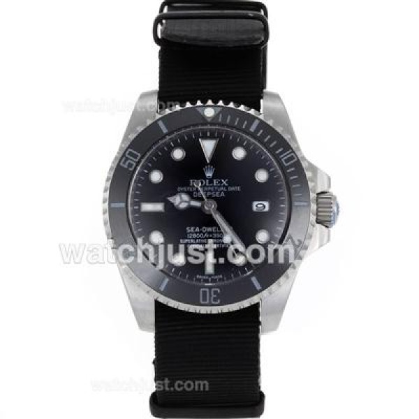 Best 1:1 Rolex Sea-Dweller Fake Watches With Black Dials For Sale