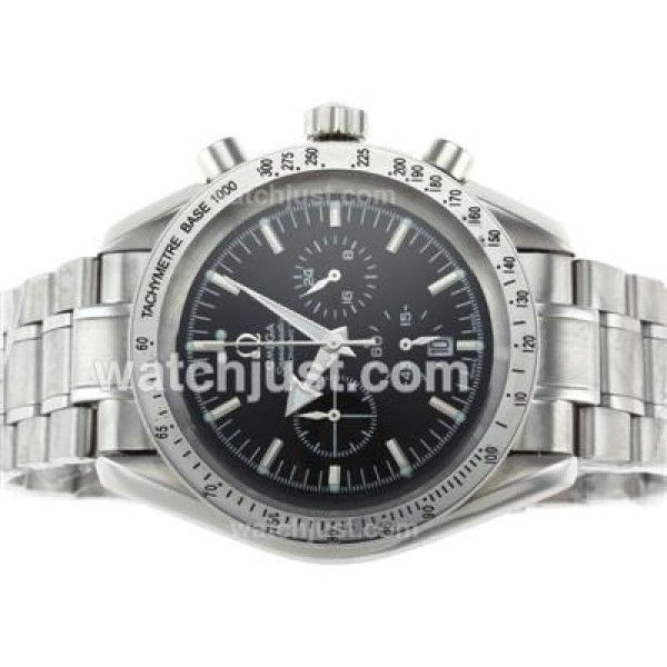 Omega Speedmaster Broad Arrow Working Chronograph with Black Dial