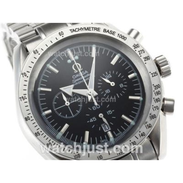 Omega Speedmaster Broad Arrow Working Chronograph with Black Dial
