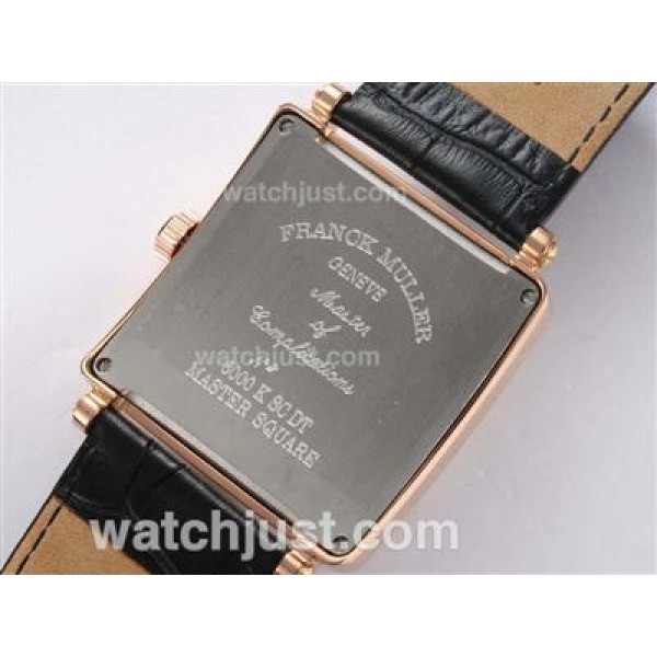 Franck Muller Master Square Rose Gold Case with White Dial