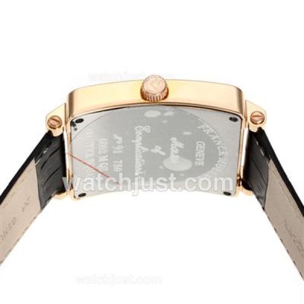 Franck Muller Master Square Rose Gold Case with White Dial