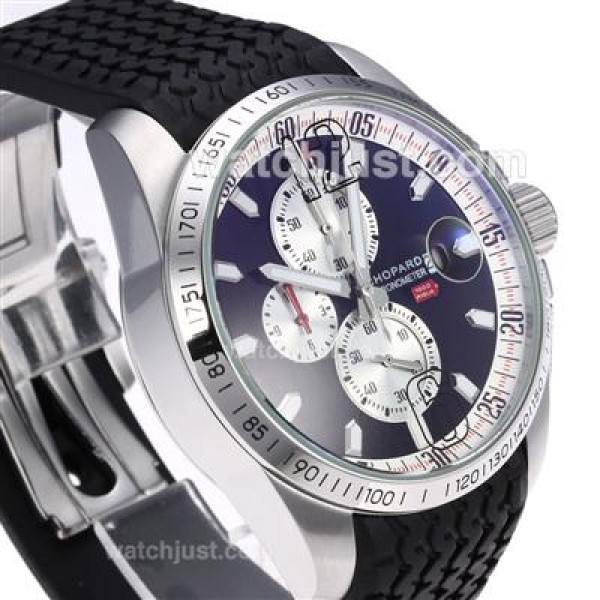 Chopard Mille Miglia GT XL Working Chronograph with Black Dial-Rubber Strap