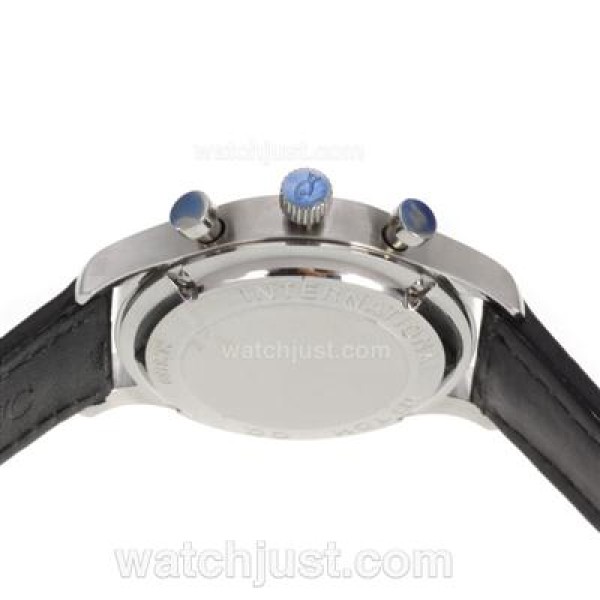 IWC Portuguese Working Chronograph with Gray Dial-Leather Strap