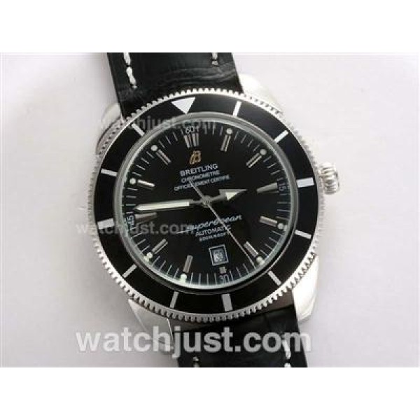 Breitling Super Ocean Automatic with Black Dial and Bezel