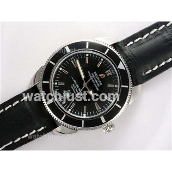 Breitling Super Ocean Automatic with Black Dial and Bezel