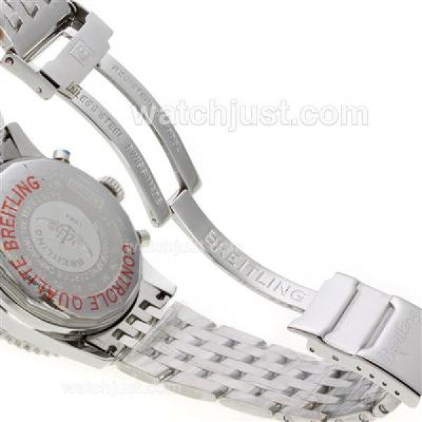 Breitling Navitimer Chronograph Swiss Valjoux 7750 Movement with White Dial