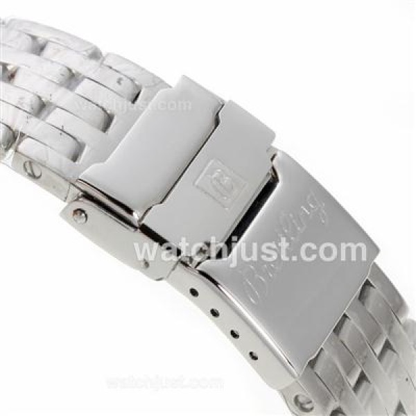 Breitling Navitimer Chronograph Swiss Valjoux 7750 Movement with White Dial