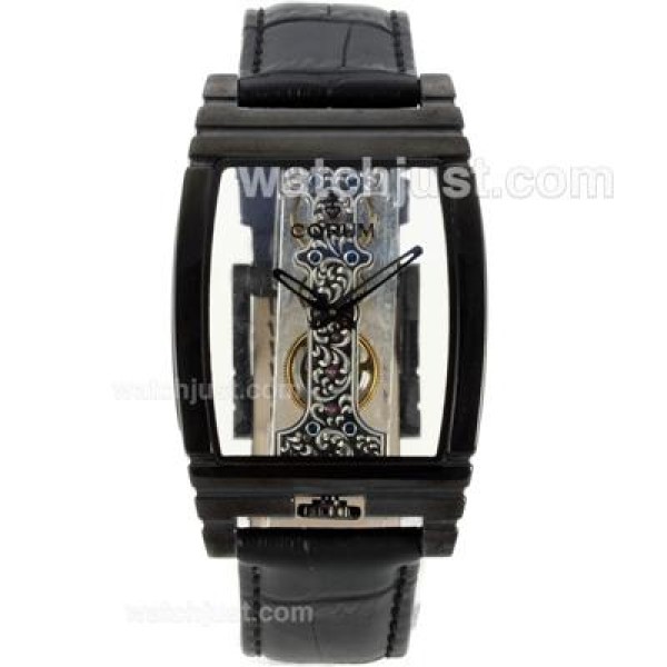 Corum Golden Bridge Automatic PVD Case with Leather Strap