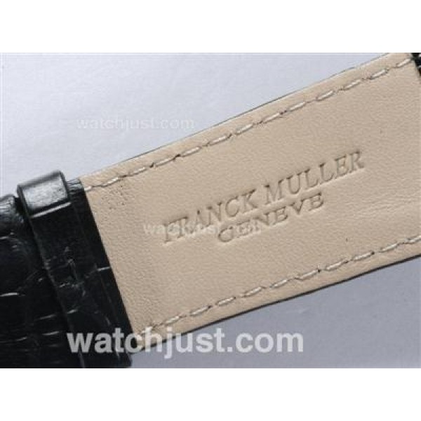 Franck Muller Master Square Swiss ETA Movement Diamond Bezel with Black Dial and Strap