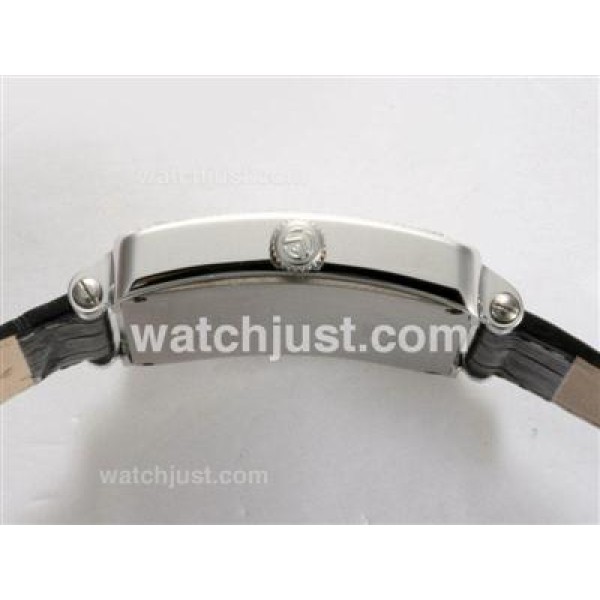 Franck Muller Master Square Swiss ETA Movement Diamond Bezel with Black Dial and Strap
