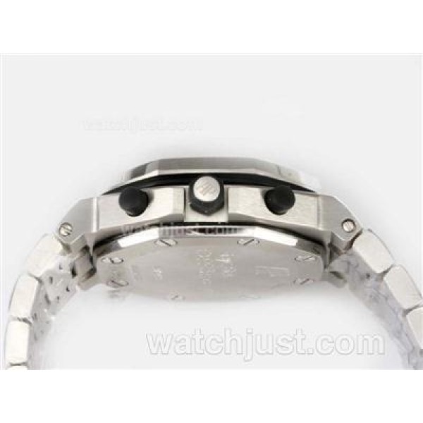 UK Online Replica Audemars Piguet Royal Oak Chronograph Swiss Valjoux 7750 Movement Diamond Bezel White Dial