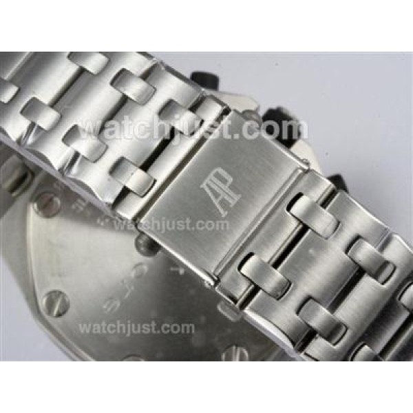 UK Luxury Replica Audemars Piguet Royal Oak Chronograph Swiss Valjoux 7750 Movement with Black Dial