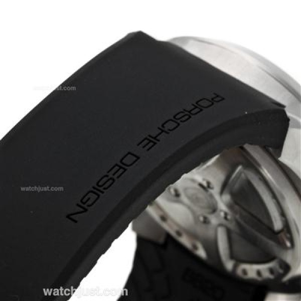 Porsche Design Dashboard Working Chronograph with Black Dial-Rubber Strap
