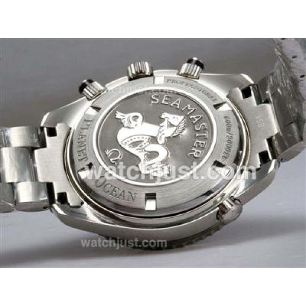 Swiss Made Fake Omega Seamaster Planet Ocean With Black Dials For Men