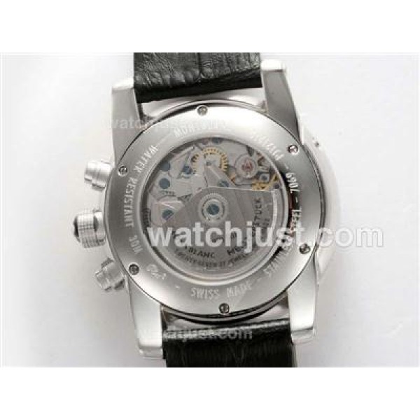 Montblanc Time Walker Chronograph Swiss Valjoux 7750 Movement with Black Dial