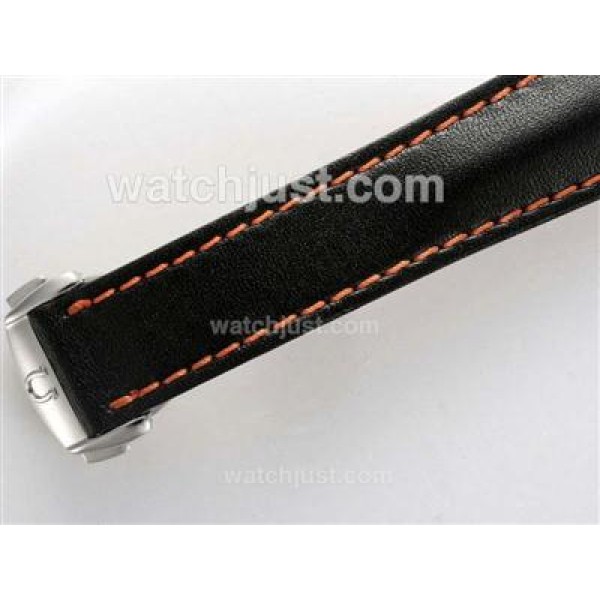 Omega Seamaster Planet Ocean Chronograph Swiss Valjoux 7750 Movement AR Coating-Orange marking