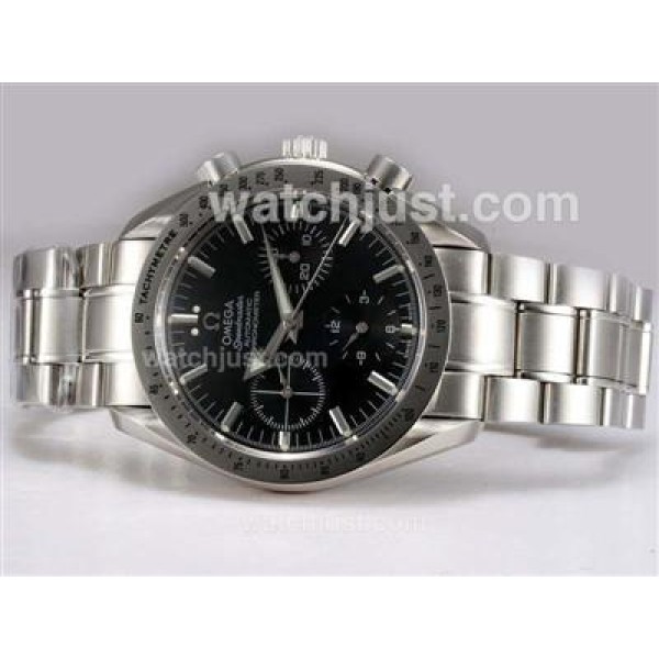 Omega Speedmaster Chronograph Lemania Movement with Black Dial