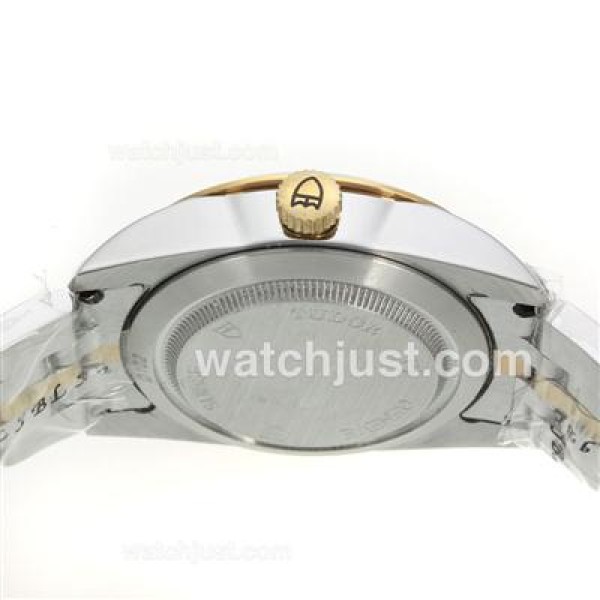 Tudor Classic Automatic Two Tone with White Dial Diamond Markers-Sapphire Glass