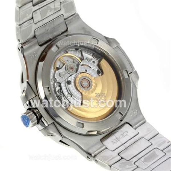 Patek Philippe Nautilus Automatic Stick Markers with White Dial S/S