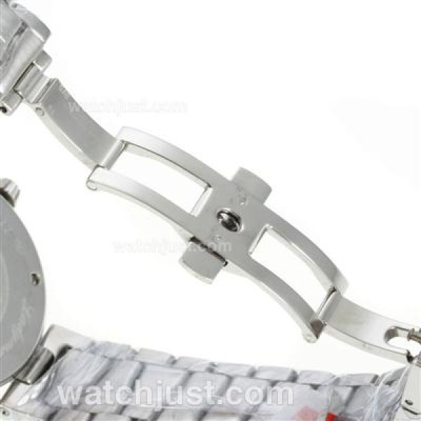 Omega Ladymatic Diamond Bezel with White Dial S/S-Sapphire Glass