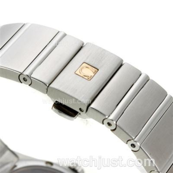 Omega Constellation Automatic Diamond Markers with Golden Dial S/S-18K Plated Gold Movement