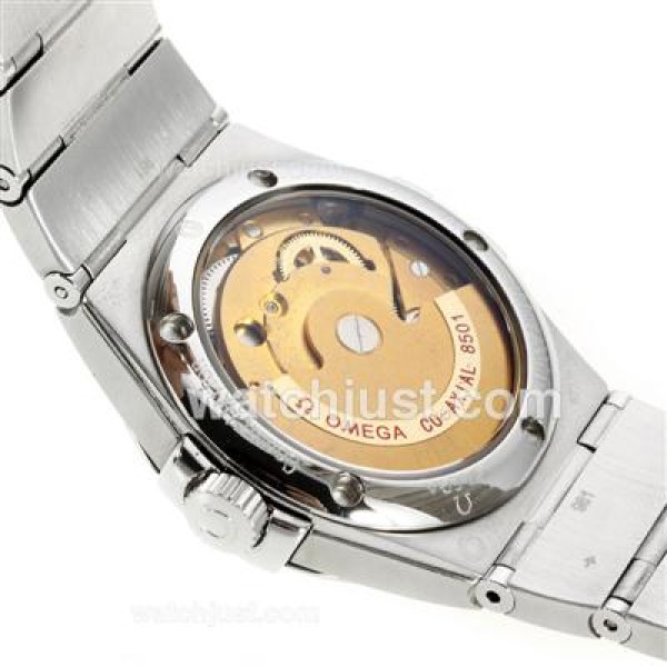 Omega Constellation Automatic Diamond Markers with Golden Dial S/S-18K Plated Gold Movement