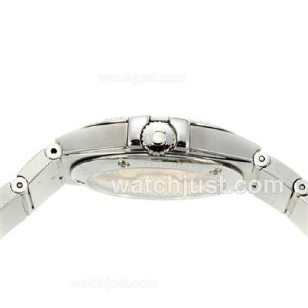 Omega Constellation Automatic Diamond Markers with Golden Dial S/S-18K Plated Gold Movement
