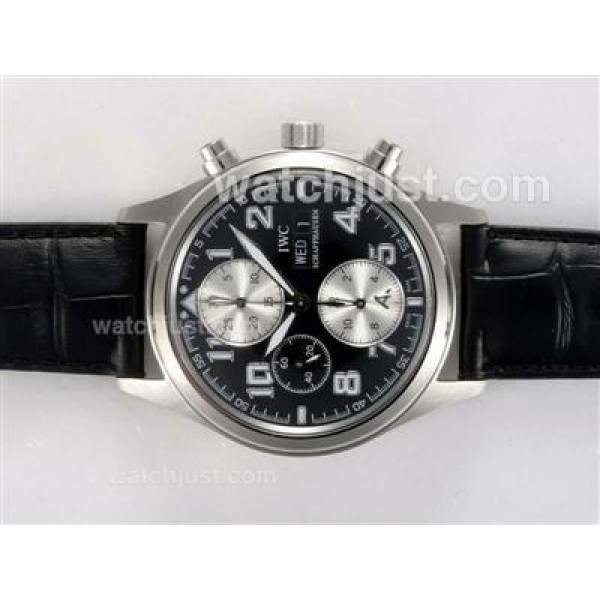 IWC Saint Exupery Chronograph Swiss Valjoux 7750 Movement with Black Dial Limited Edition