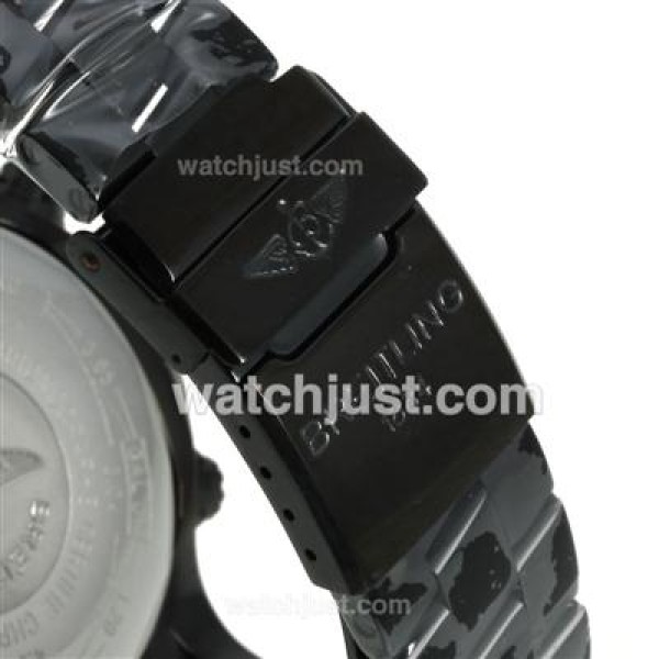 Breitling Chrono Avenger Working Chronograph Full PVD with White Dial