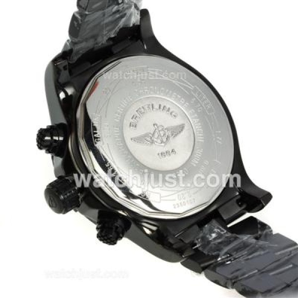 Breitling Chrono Avenger Working Chronograph Full PVD with White Dial