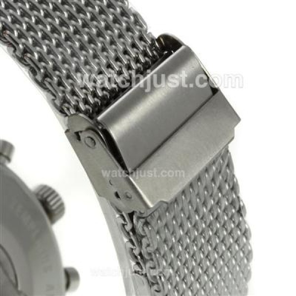 Breitling Transocean Working Chronograph with Beige Dial S/S