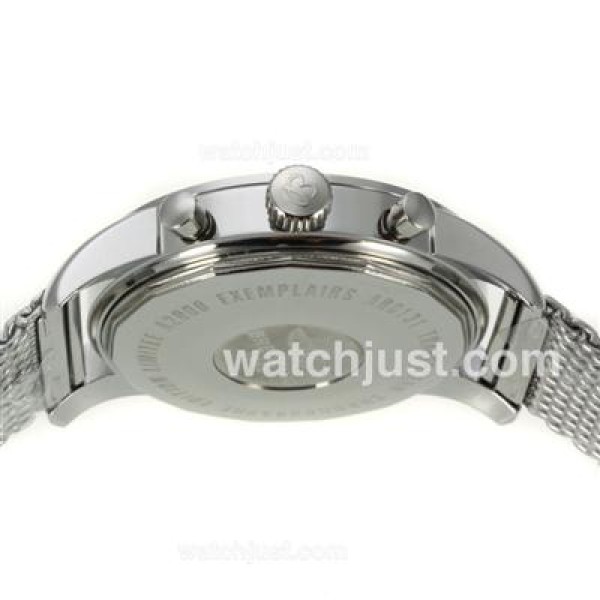 Breitling Transocean Working Chronograph with Beige Dial S/S